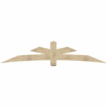 Ekena Millwork Alberta Rough Sawn Timber Gable Bracket, Douglas Fir, 108"W x 22"H x 4"D x 6"F, 5/12 Pitch GBW108X22X0406ALB00RDF